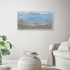 Sandpiper Morning Framed Canvas Art Print-Kirkland's Home Online