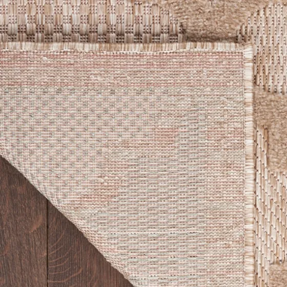 Sandstone Natural Trellis Outdoor Area Rug, 4X6-Kirkland's Home New