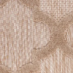Sandstone Natural Trellis Outdoor Area Rug, 4X6-Kirkland's Home New