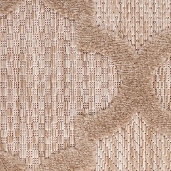 Sandstone Natural Trellis Outdoor Area Rug, 4X6-Kirkland's Home New
