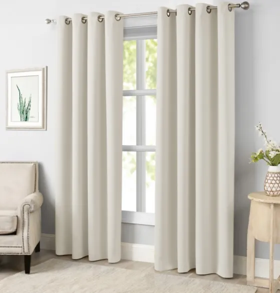 Sandy Beige Blackout Curtain Panel Set, 108 In.-Kirkland's Home New