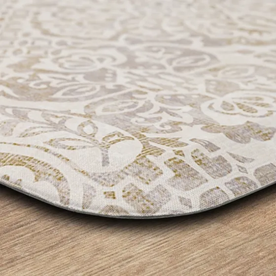 Sandy Beige Damask Nouveau Kitchen Mat-Kirkland's Home Online