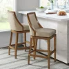 Sandy Beige Swivel 2-Pc. Square Bar Stool Set-Kirkland's Home Flash Sale