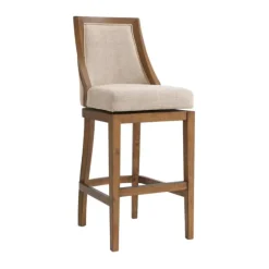 Sandy Beige Swivel 2-Pc. Square Bar Stool Set-Kirkland's Home Flash Sale