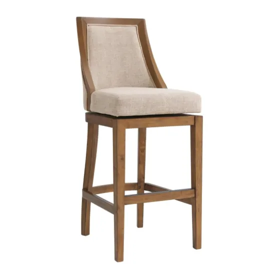 Sandy Beige Swivel 2-Pc. Square Bar Stool Set-Kirkland's Home Flash Sale