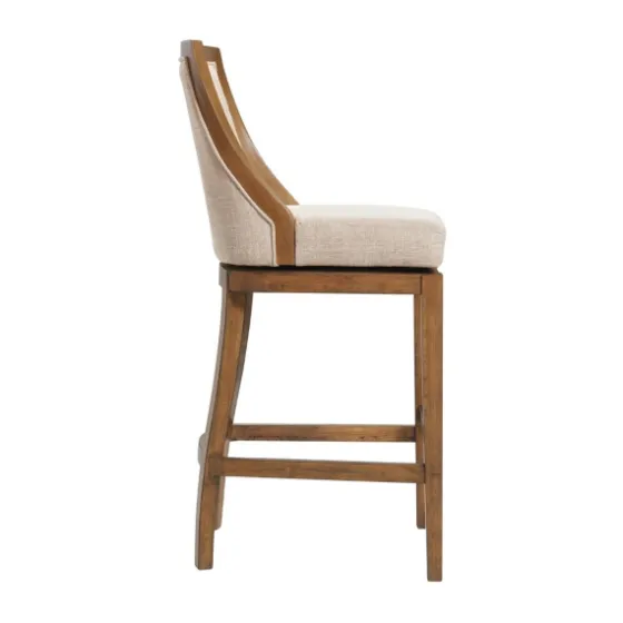 Sandy Beige Swivel 2-Pc. Square Bar Stool Set-Kirkland's Home Flash Sale