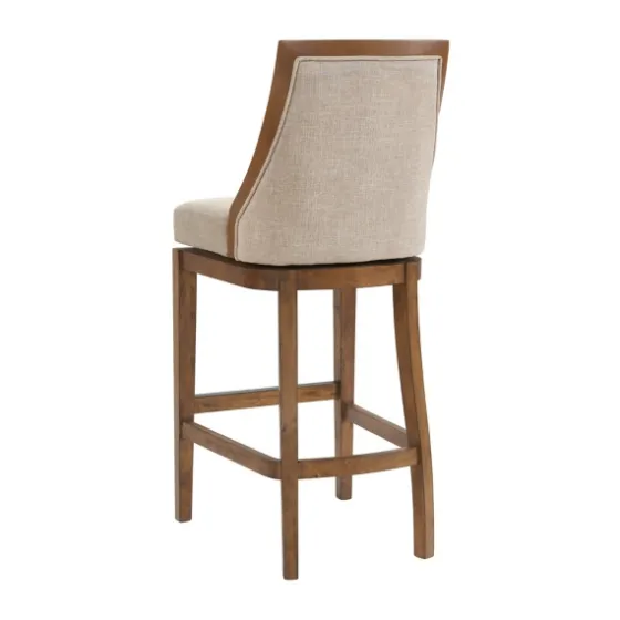 Sandy Beige Swivel 2-Pc. Square Bar Stool Set-Kirkland's Home Flash Sale