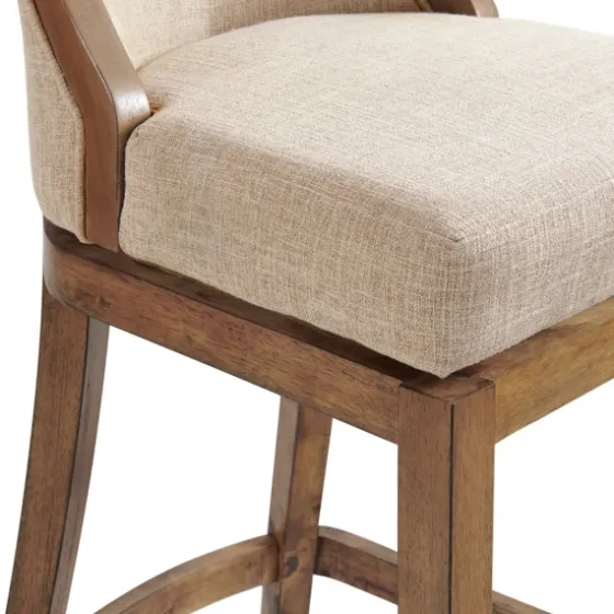 Sandy Beige Swivel 2-Pc. Square Bar Stool Set-Kirkland's Home Flash Sale