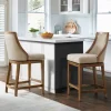 Sandy Beige Swivel 2-Pc. Square Counter Stool Set-Kirkland's Home Fashion