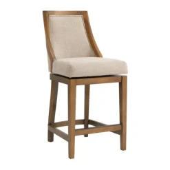 Sandy Beige Swivel Square Counter Stool-Kirkland's Home Cheap