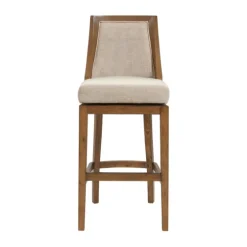 Sandy Beige Swivel Square Bar Stool-Kirkland's Home Cheap