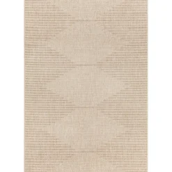 Sandy Diamond Center Indoor/Outdoor Area Rug, 8X10-Kirkland's Home Outlet