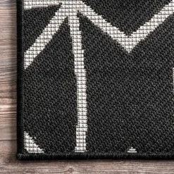 Sanford Gray Geometric Shapes Outdoor Rug, 5X8-Kirkland's Home Flash Sale