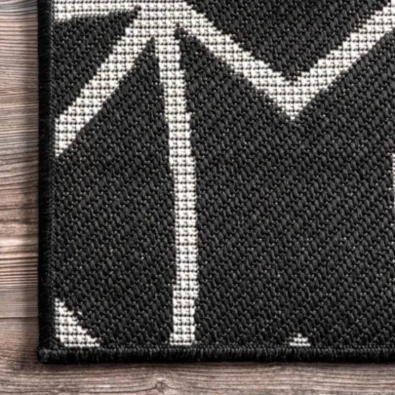 Sanford Gray Geometric Shapes Outdoor Rug, 5X8-Kirkland's Home Flash Sale