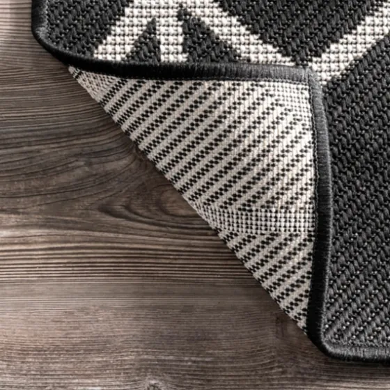 Sanford Gray Geometric Shapes Outdoor Rug, 5X8-Kirkland's Home Flash Sale