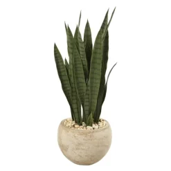 Sanserviera River Rock Plant In Sand Planter-Kirkland's Home Cheap