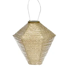 Sashiko Diamond Hanging Led Outdoor Lantern-Kirkland's Home Sale