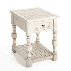Savannah Cream Distressed Side Table-Kirkland's Home Store