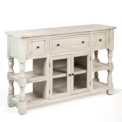 Savannah Cream Distressed Cabinet-Kirkland's Home Sale