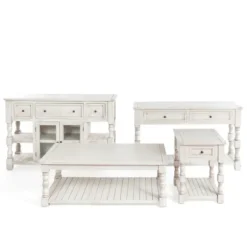 Savannah Cream Distressed Cabinet-Kirkland's Home Sale