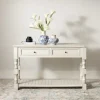 Savannah Cream Distressed Console Table-Kirkland's Home Flash Sale