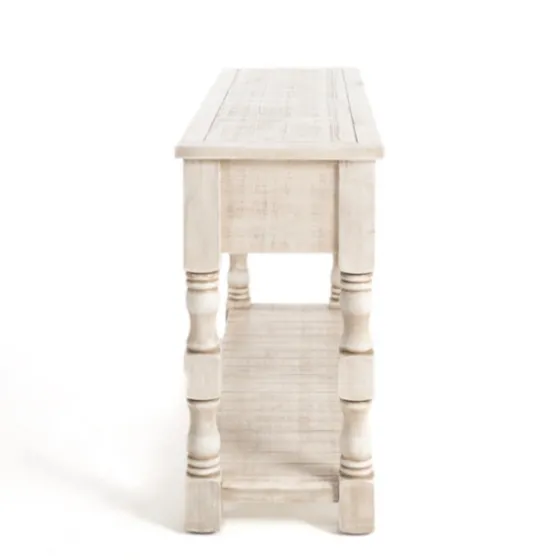 Savannah Cream Distressed Console Table-Kirkland's Home Flash Sale