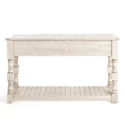 Savannah Cream Distressed Console Table-Kirkland's Home Flash Sale