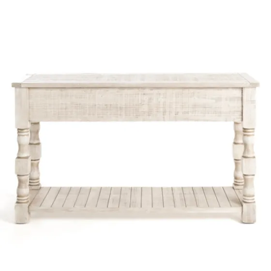 Savannah Cream Distressed Console Table-Kirkland's Home Flash Sale