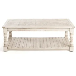 Savannah Cream Distressed Coffee Table-Kirkland's Home Discount