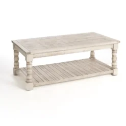 Savannah Cream Distressed Coffee Table-Kirkland's Home Discount