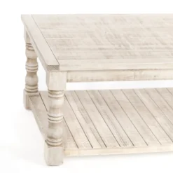 Savannah Cream Distressed Coffee Table-Kirkland's Home Discount