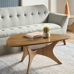 Savannah Wooden Triangle Coffee Table-Kirkland's Home Fashion