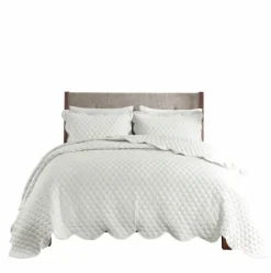 Scalloped Crinkle 3-Pc. Cali King Quilt Set-Kirkland's Home Online