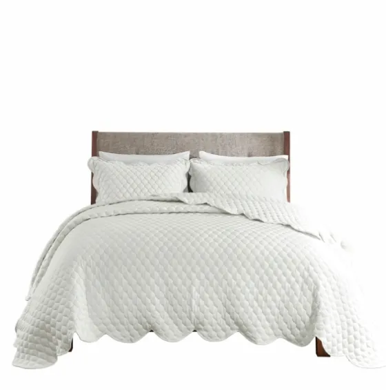 Scalloped Crinkle 3-Pc. Cali King Quilt Set-Kirkland's Home Online