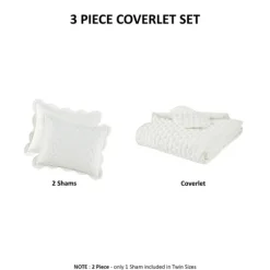 Scalloped Crinkle 3-Pc. Full/Queen Quilt Set-Kirkland's Home New