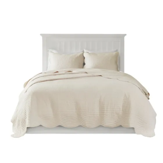 Scalloped Monica 3-Pc. King Coverlet Set-Kirkland's Home Best