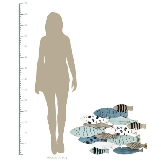 School Of Fish Wall Plaque-Kirkland's Home Cheap