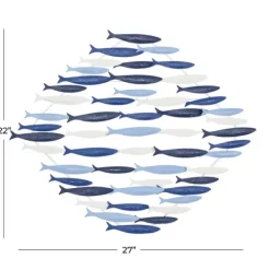 Schooling Fish Metal Wall Plaque-Kirkland's Home Cheap