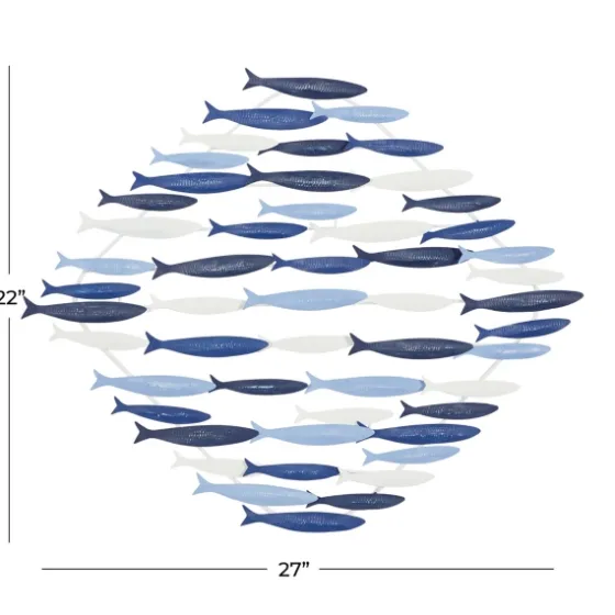 Schooling Fish Metal Wall Plaque-Kirkland's Home Cheap