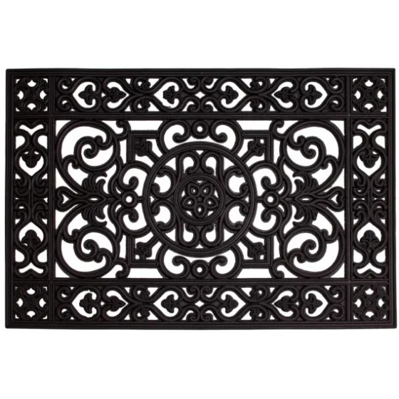 Scroll Border Rubber Doormat, 36X24-Kirkland's Home Shop