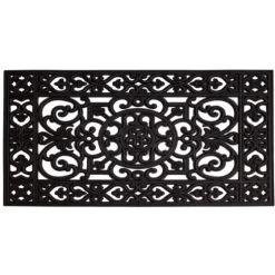 Scroll Border Rubber Doormat, 41X17 In.-Kirkland's Home Outlet