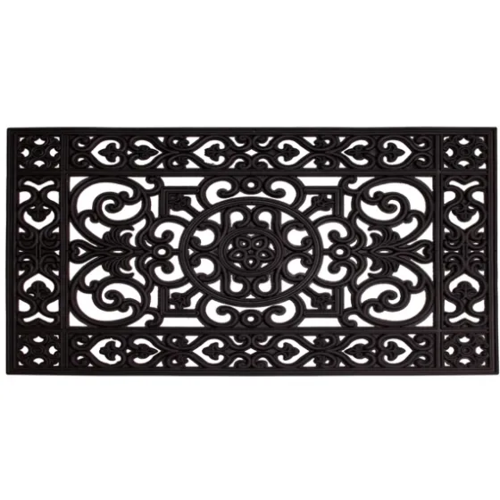 Scroll Border Rubber Doormat, 41X17 In.-Kirkland's Home Outlet
