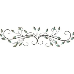 Scrolled Patina Leaf Wall Plaque-Kirkland's Home Outlet