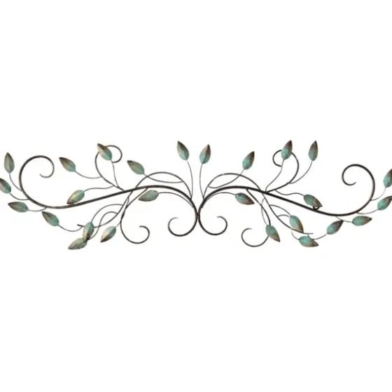 Scrolled Patina Leaf Wall Plaque-Kirkland's Home Outlet