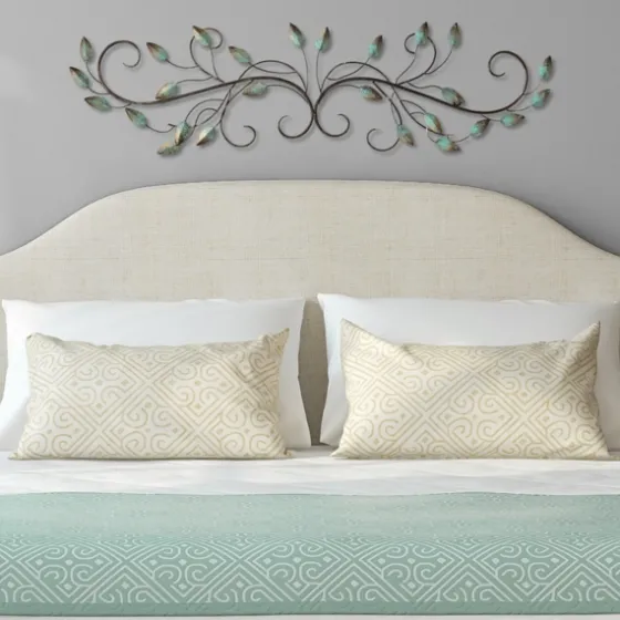 Scrolled Patina Leaf Wall Plaque-Kirkland's Home Outlet