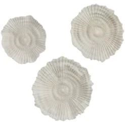 Sea Coral Wall Plates, Set Of 3-Kirkland's Home New