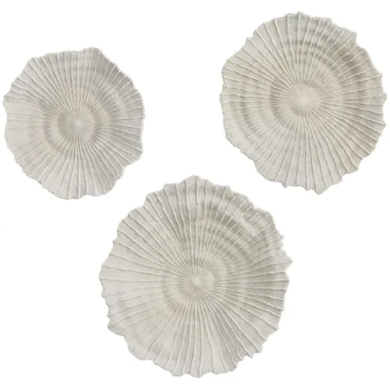 Sea Coral Wall Plates, Set Of 3-Kirkland's Home New