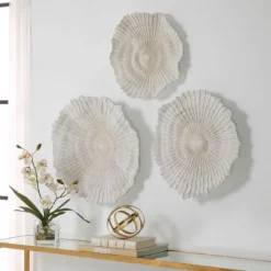 Sea Coral Wall Plates, Set Of 3-Kirkland's Home New