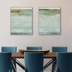Seafoam Framed Canvas Art Prints, Set Of 2-Kirkland's Home Best Sale