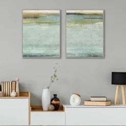 Seafoam Framed Canvas Art Prints, Set Of 2-Kirkland's Home Best Sale